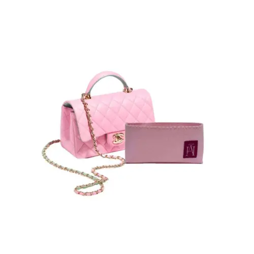 Chanel Mini Flap Bag with Top Handle Bag Liner