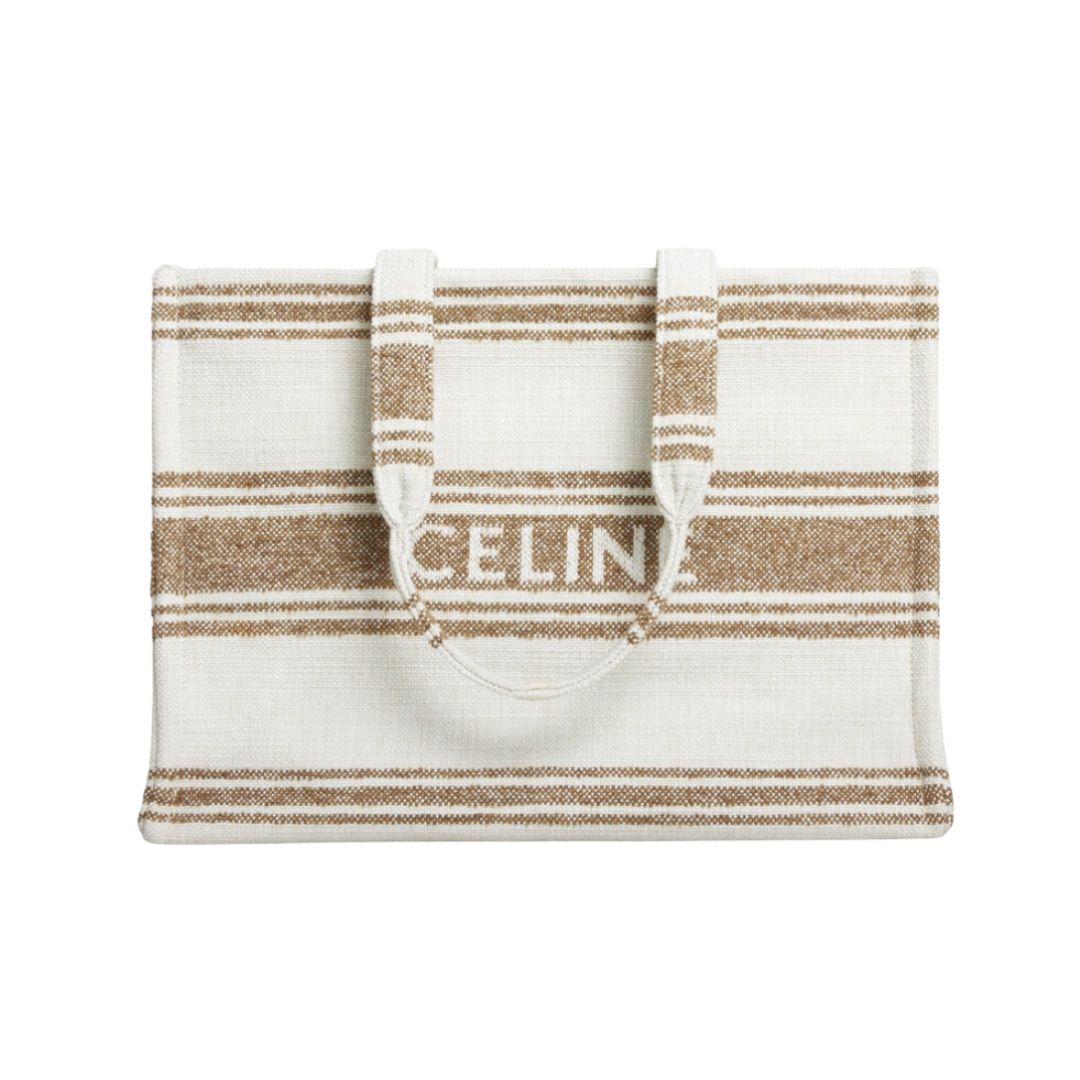 Celine Cabas Celine Triped Cabas Tote Bag