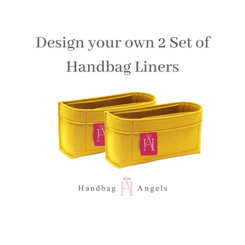 Design your own 2 set of handbag liners